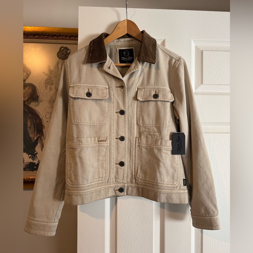 denim cord collar jacket - junk food